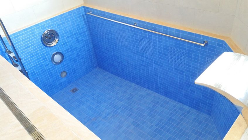 Installation of swimming pool and sauna