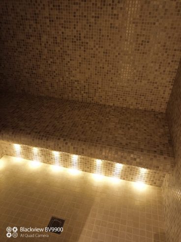 Installation of a turkish bath