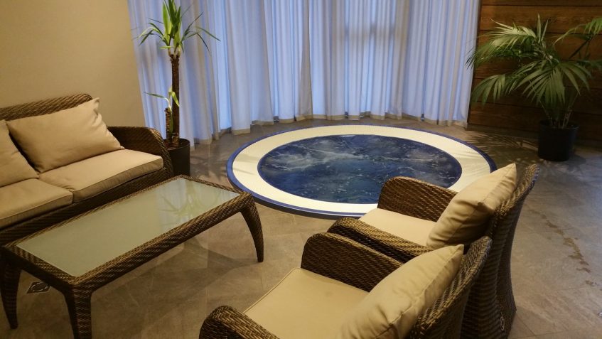 Installation of a spa complex