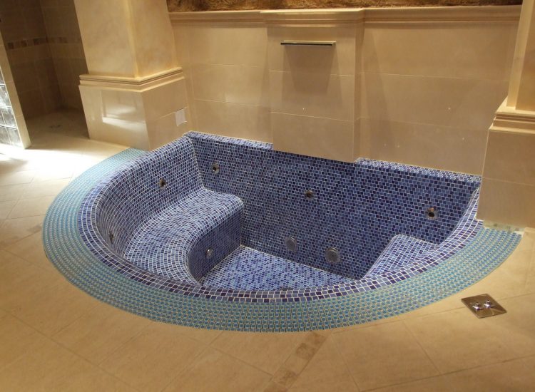 Installation of a spa pool