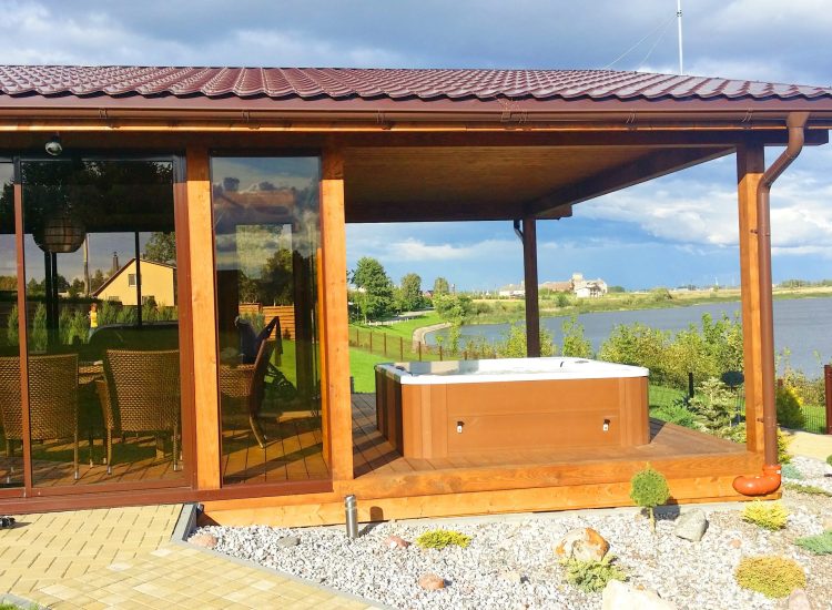 Installation of a spa pool